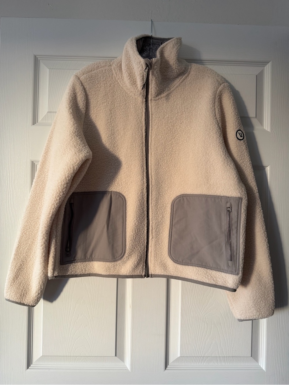 Vuori Alpine Sherpa Jacket Cream/Ivory Size L